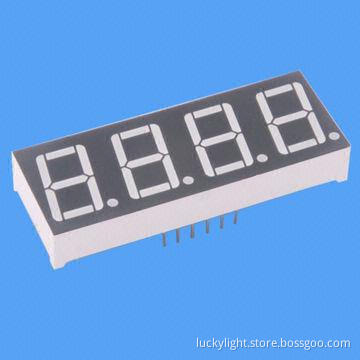 4-digit 0.56-inch Blue 7-segment LED Clock Display, High-luminous Intensity Output